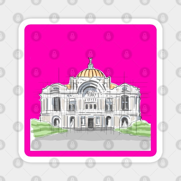 beaux arts in mexico architecture building Magnet by jorge_lebeau