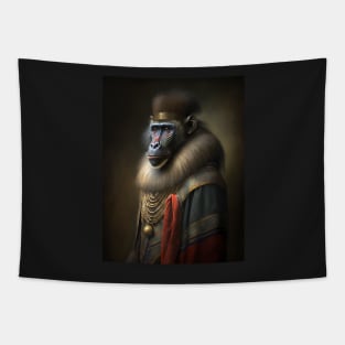 Royal Portrait of a Mandrill Tapestry