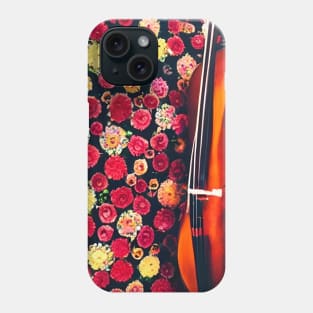 Cello & Flowers (Side) Phone Case