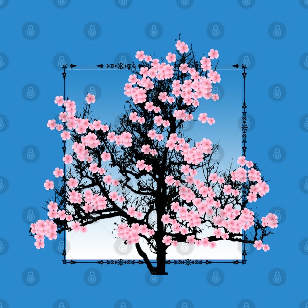 Cherry blossoms in blue by Sinmara