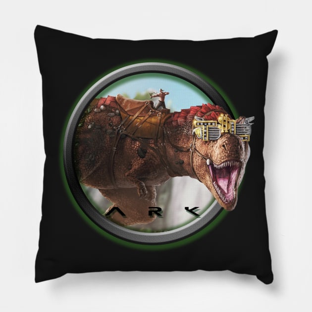 Ark survival evolved - Trex swag Pillow by chrisioa