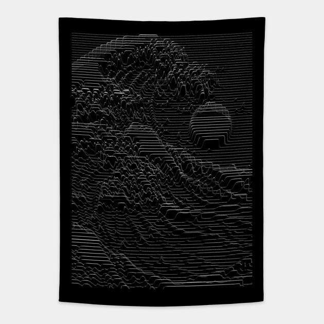Unknown Pleasures: The Great Wave Tapestry by nicebleed