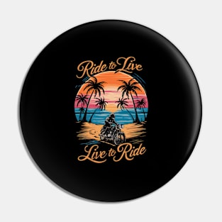 Ride to Live, Live to Ride | Bike Lovers Pin