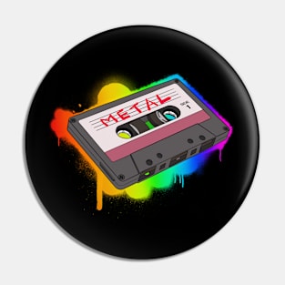 Rainbow Metal Tape Pin