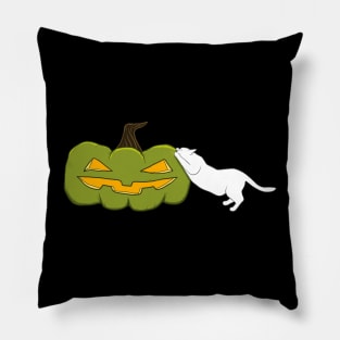 Green Scratch-O-Lantern Pillow