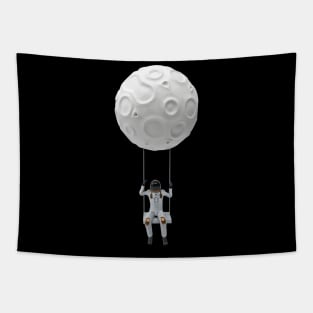 astronaut on the moon Tapestry