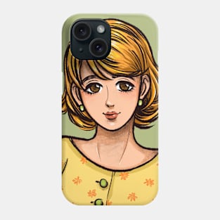 Vintage CHARCOAL'S GIRL 02 Phone Case