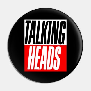 TALKING HEADS LOGO Pin