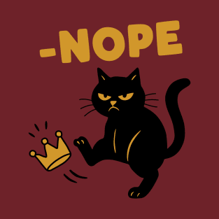 No Kings In America Black Cat T-Shirt