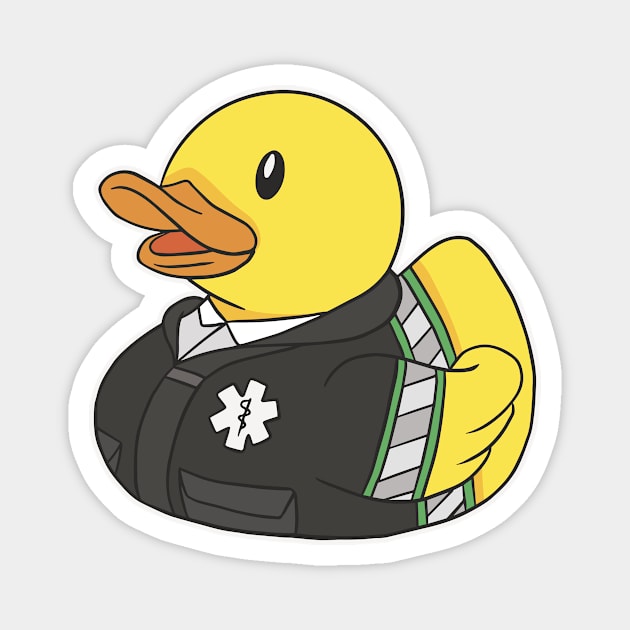 Cute Paramedic Rubber Ducky Cartoon Magnet by SLAG_Creative