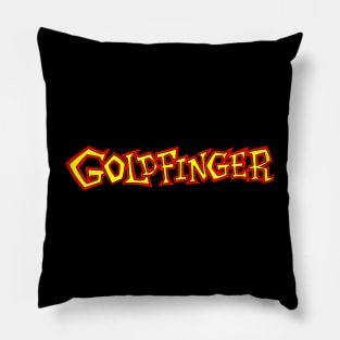 Goldfinger band Pillow