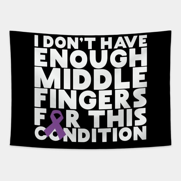 I Don't Have Enough Middle Fingers For This Condition Tapestry by thingsandthings