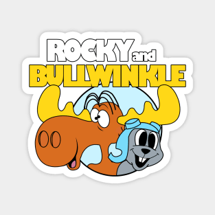 Funny Rocky and Bullwinkle Magnet