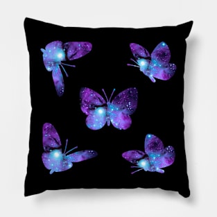 Space Butterflies Pillow