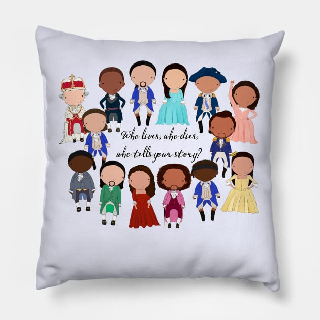 Who lives who dies Pillow by Jen Talley Design