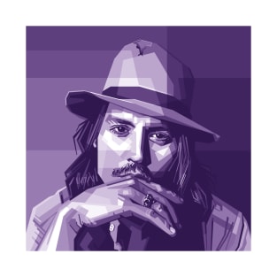 Johnny Depp Purple T-Shirt