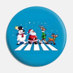 Christmas Road Pin