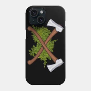 crossing bushcraft axes Phone Case