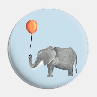 Elephant with a Balloon Pin