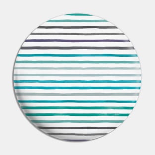 Pocket - MARKER STRIPES BLUE TURQUOISE Pin