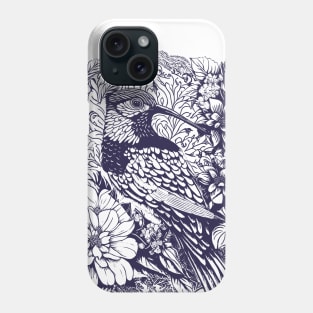 Hummingbird and Flowers Phone Case