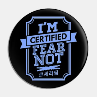 Certified LE SSERAFIM FEARNOT Pin