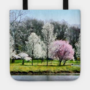 Spring - Line of Flowering Trees Tote