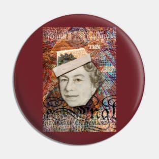 Queen Elizabeth  / Money Origami Pin