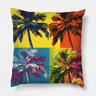 Palm Trees Vintage Pillow