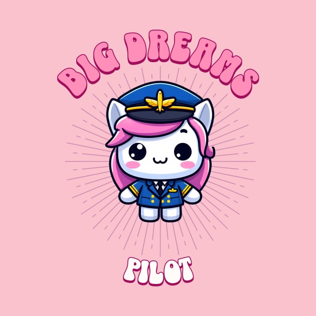 Big Dreams Pilot Unicorn | Dream Big! by Pink & Pretty