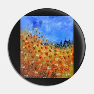 Red poppies Pin