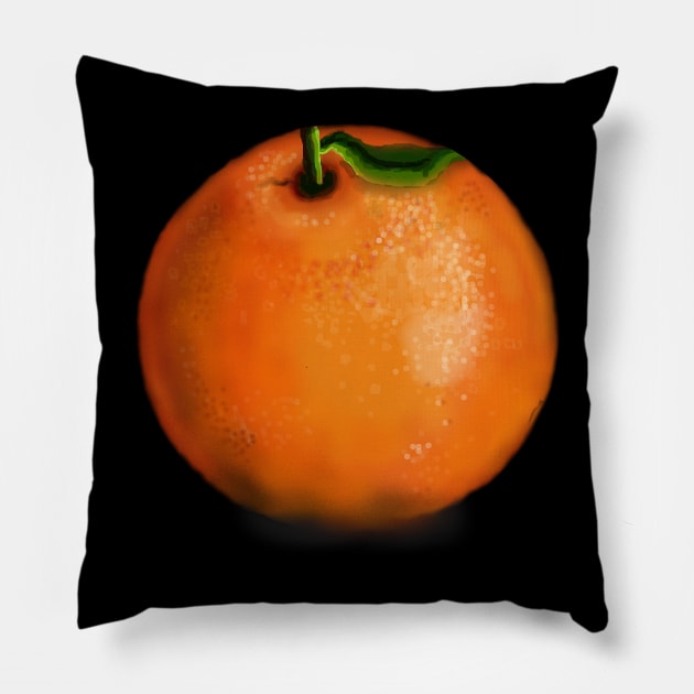 orange Pillow by ArtKsenia