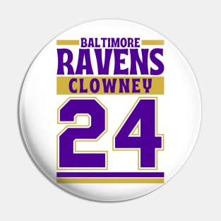 Baltimore Ravens Clowney 24 Edition 3 Pin