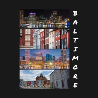 BALTIMORE CITY MARYLAND CITYSCAPE DESIGN T-Shirt