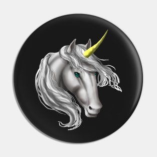 White Unicorn Pin