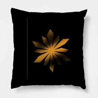 golden flower Pillow