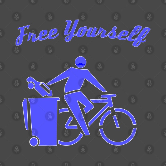 Free Yourself by Cycle. A freedom loving Cyclist. by BecomeAHipsterGeekNow