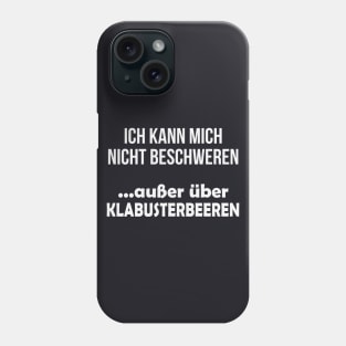 Klabusterbeeren Popo Klohumor lustige Geschenke Phone Case