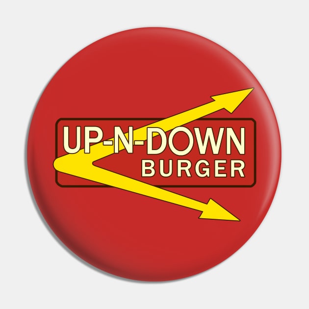 Up-N-Down Burger Pin by nszerdy