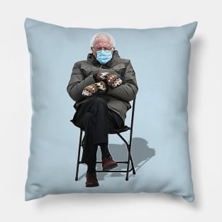 Bernie Sanders Inauguration Mittens Meme Can't Even Pillow