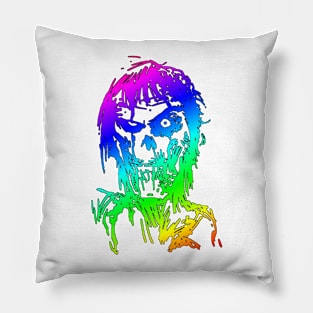 Happy Zombie(rainbow version) Pillow