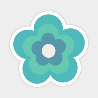 Simple Green Flower Magnet