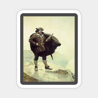 Pirate Captain Bill Bones by NC Wyeth Magnet