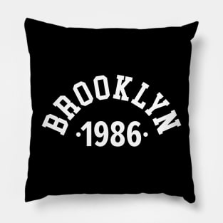 Brooklyn Chronicles: Celebrating Your Birth Year 1986 Pillow