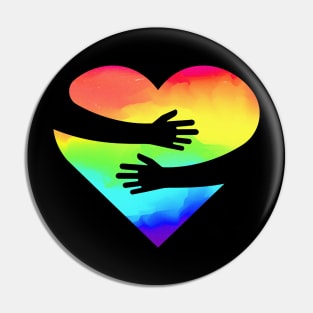 Pride hugs Pin