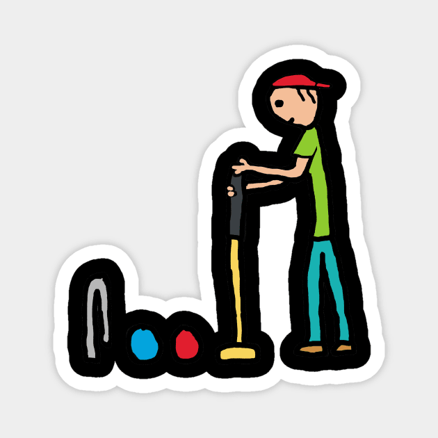 Croquet Magnet by Mark Ewbie