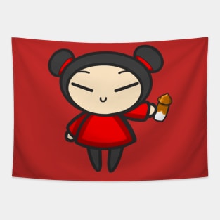 Dalgona Coffee Pucca Tapestry