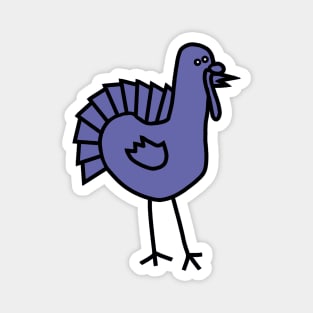 Very Peri Periwinkle Blue Thanksgiving Turkey Color of the Year 2022 Magnet