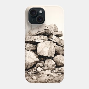 Stack of Rocks: He's as Smart as a Stack of Rocks Phone Case