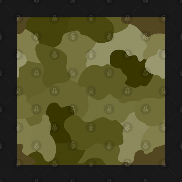 Military camouflage with green shades for army background by IrinaGuArt